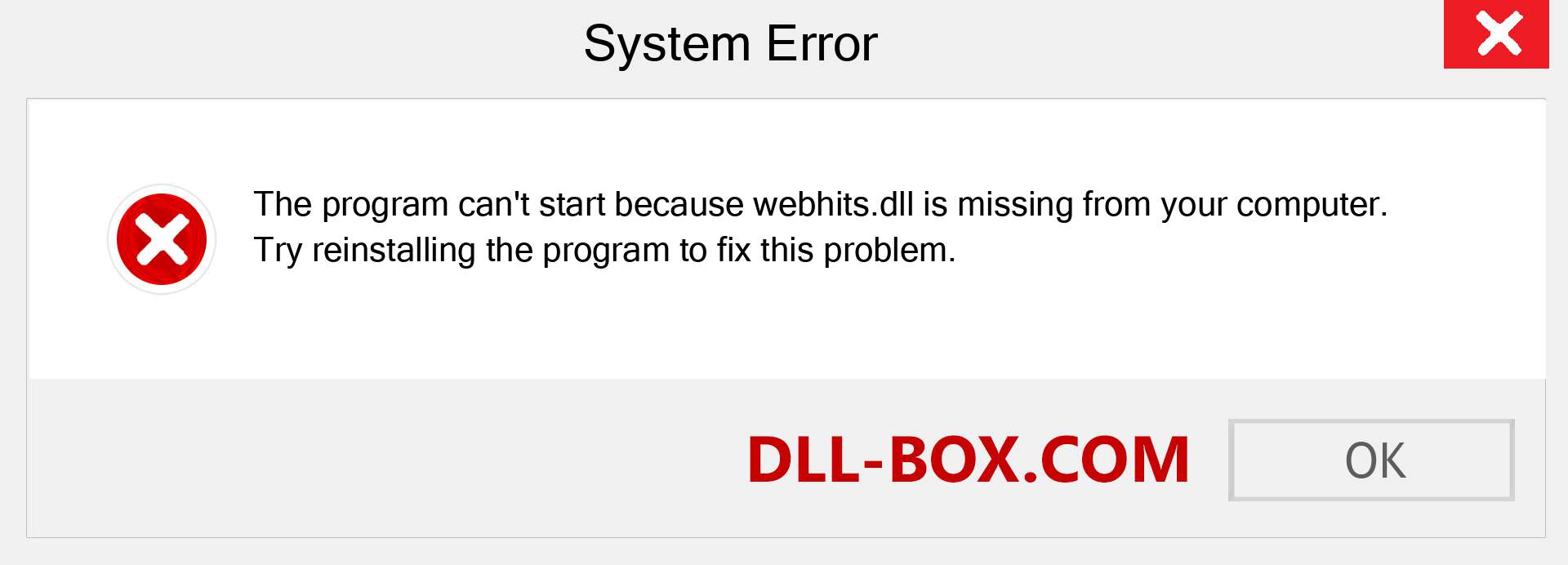  webhits.dll file is missing?. Download for Windows 7, 8, 10 - Fix  webhits dll Missing Error on Windows, photos, images